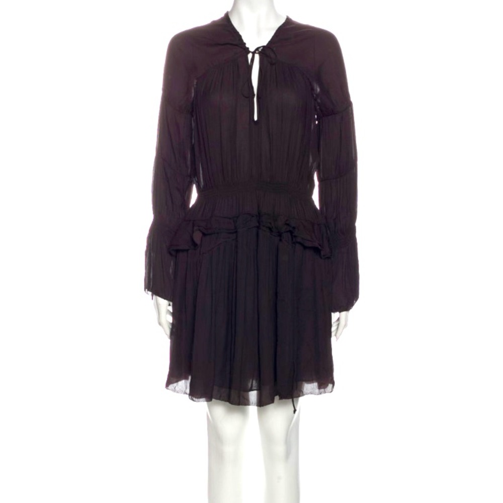 Iro- V Neck Knee-Length Dress- Boho /Peasant 
Size: M | US6, FR38